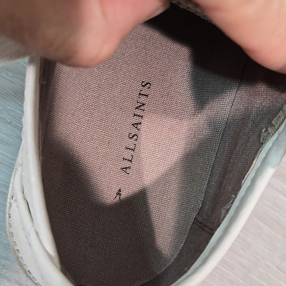 Allsaints Women Leather Platform Sneakers Shoes sz 39/9 - Picture 11 of 12